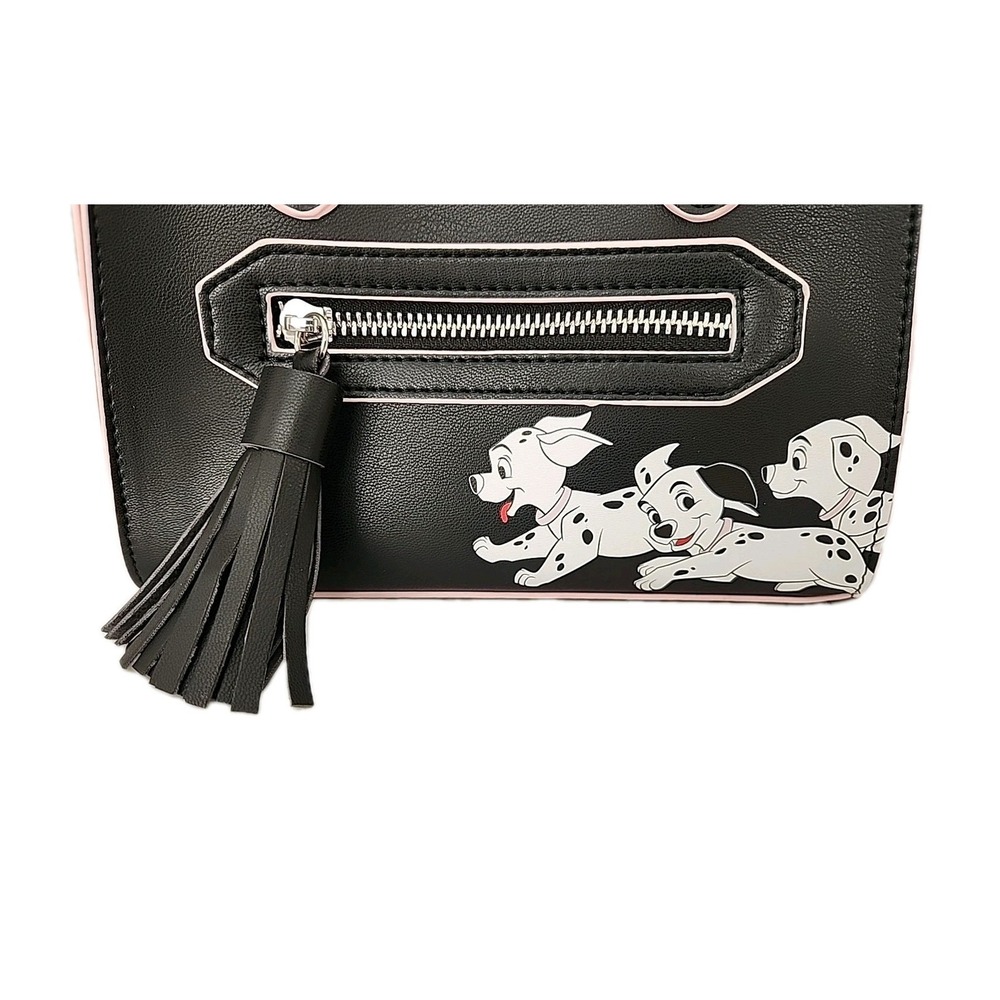 New Skinnydip London Disney x 101 Dalmatians Mini Satchel Crossbody Bag Blk/Pink - Picture 2 of 13